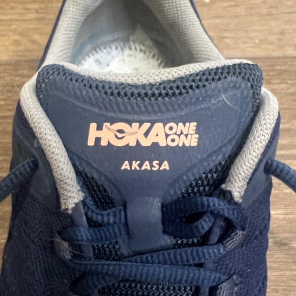 Hoka Aktas Women's Running Shoes, Navy/ Rose Gold, Size 8.5 No insoles, Athletic - Picture 4 of 11